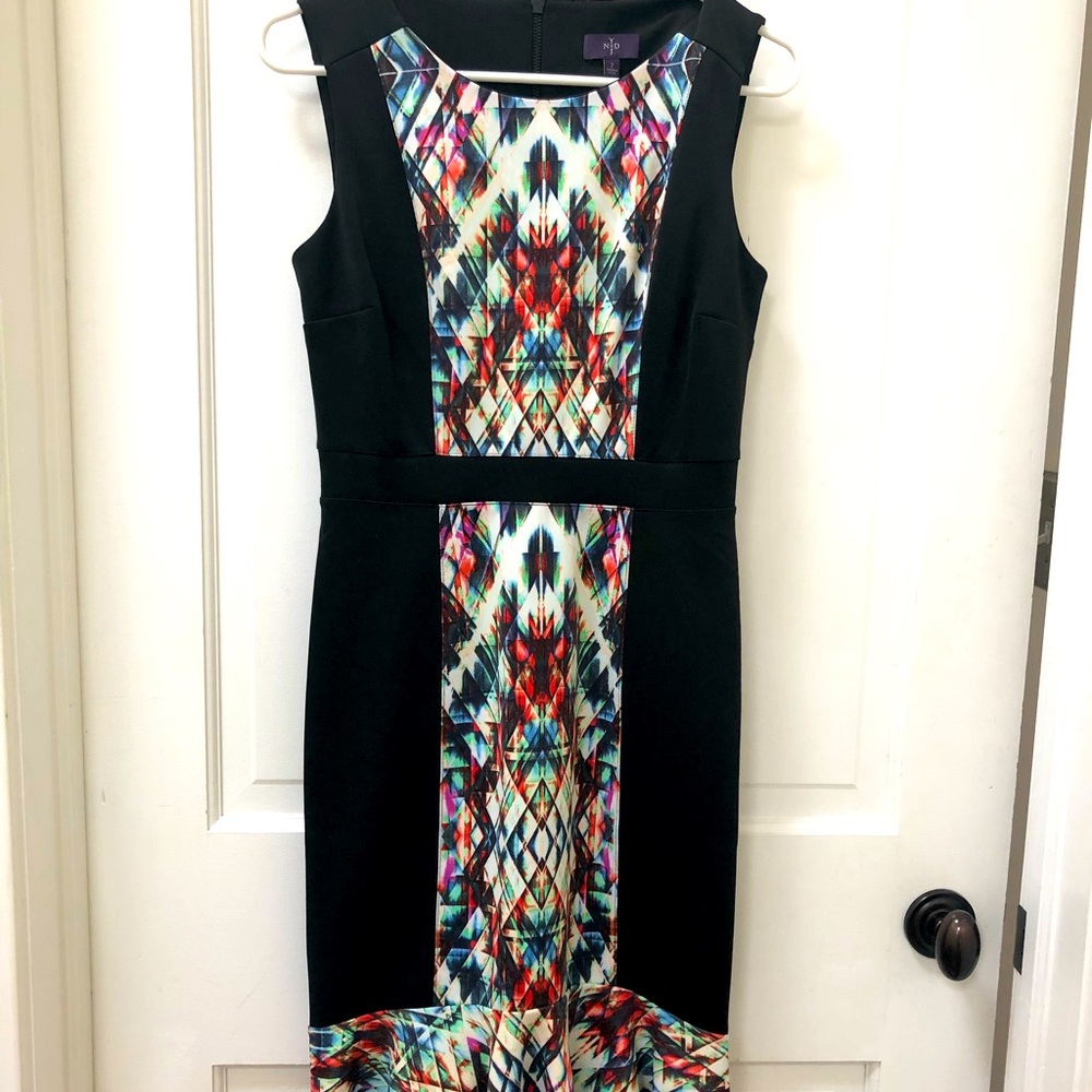 Like New Colorblock Dress NY Boutique Small 2/4 - Picture 1 of 3